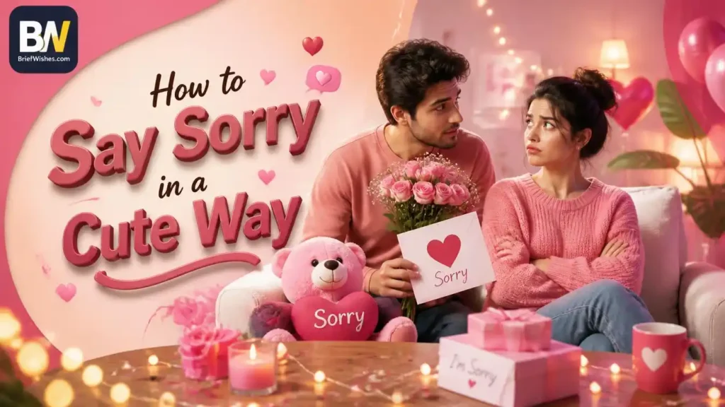 How to say sorry in a cute way