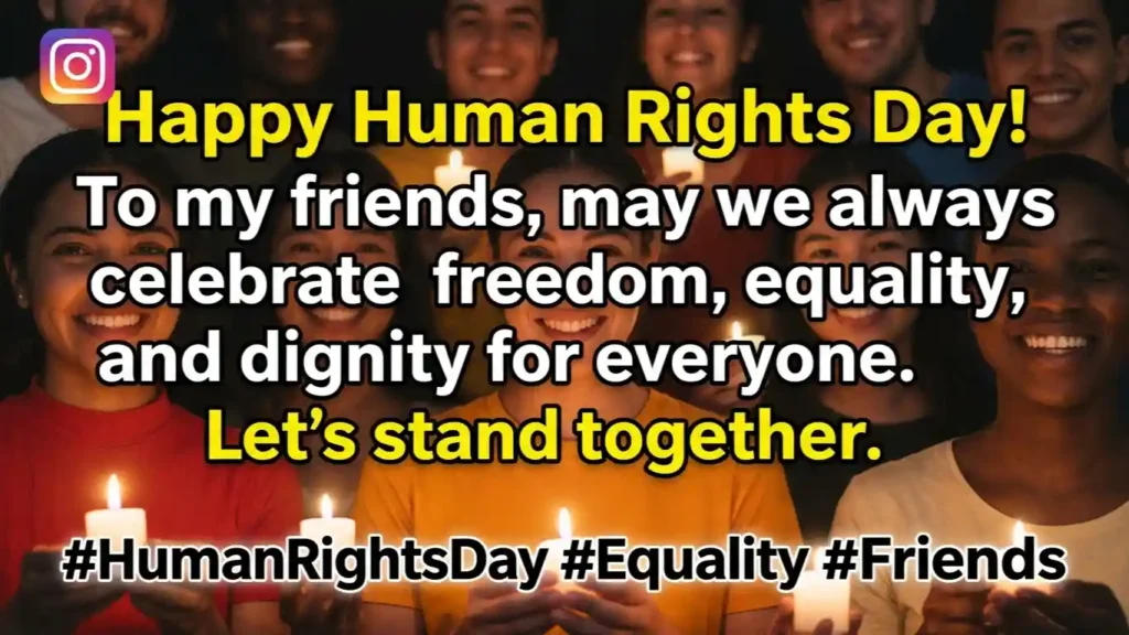 Human Rights Day Captions for Instagram and Facebook 