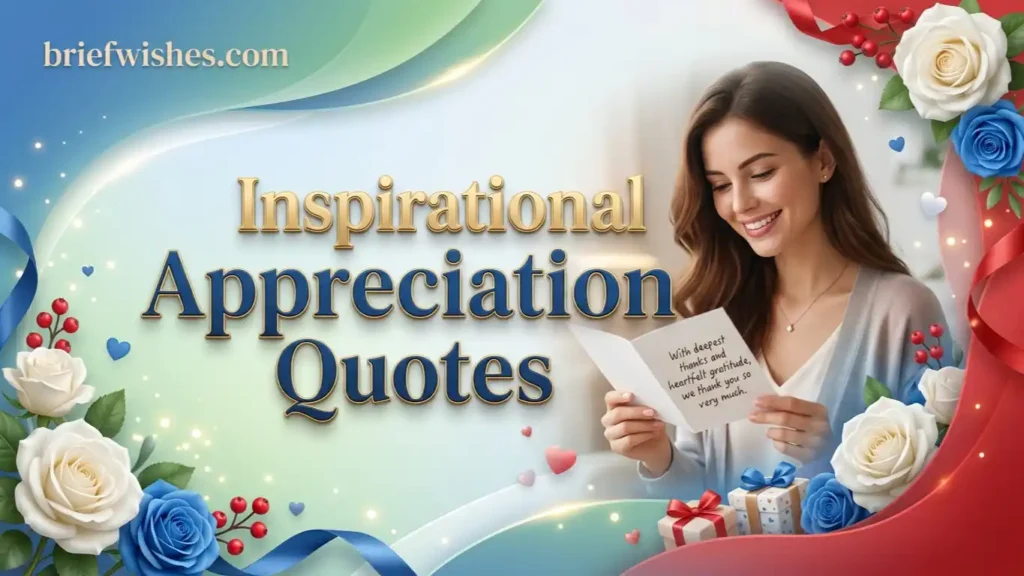 Inspirational Appreciation Quotes