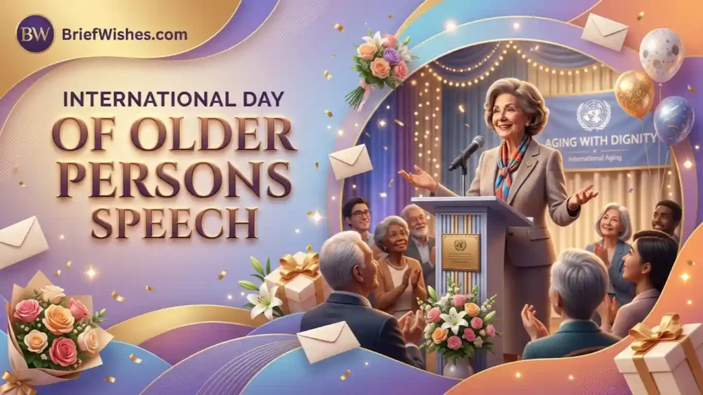 International Day of Older Persons Speech 