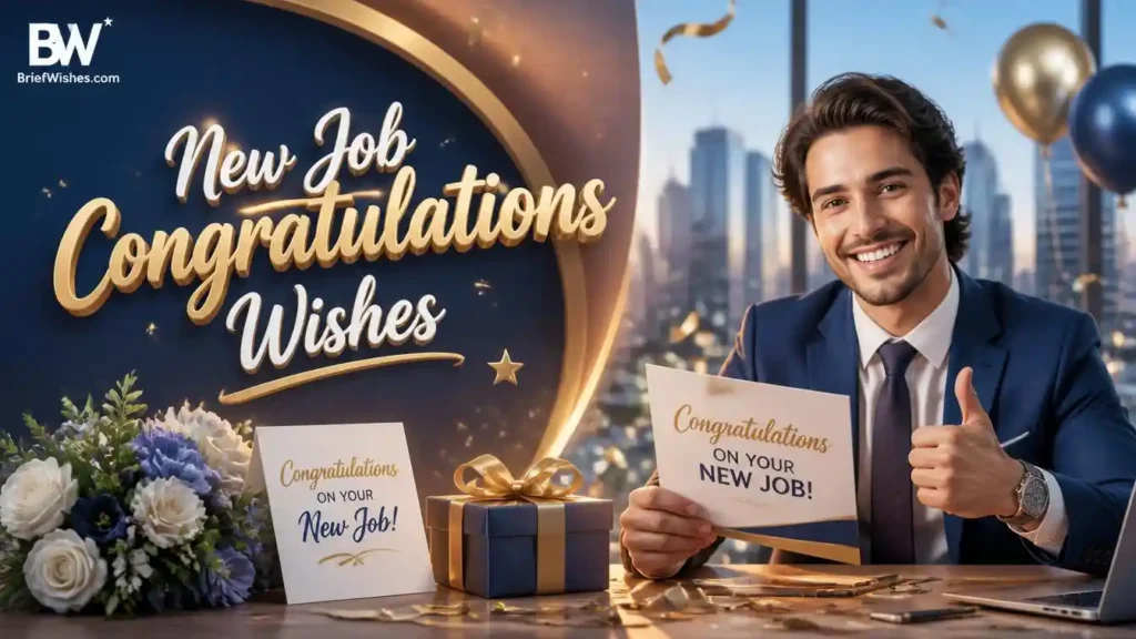 New Job Congratulation Wishes in English