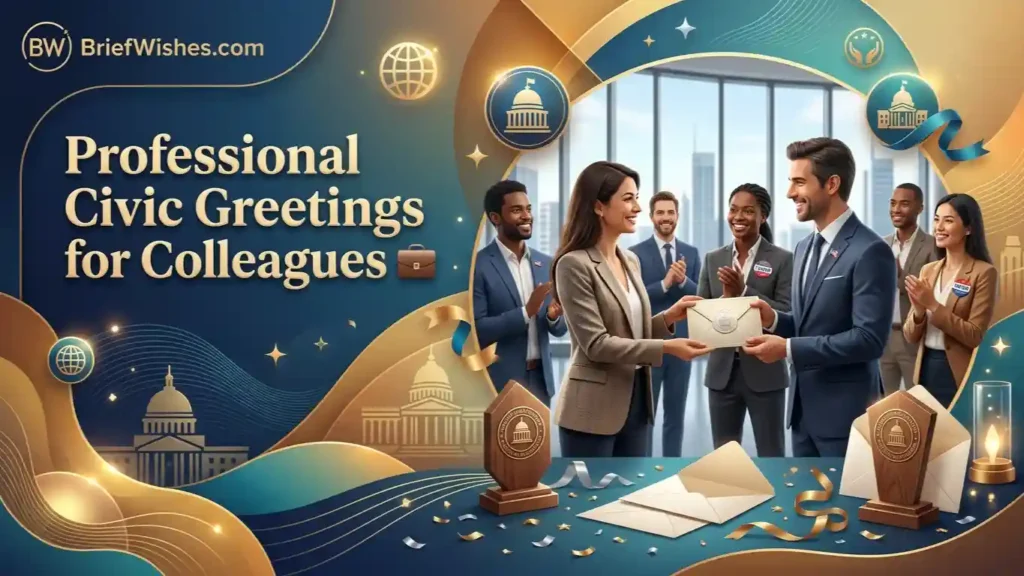 Professional Civic Greetings for Colleagues 