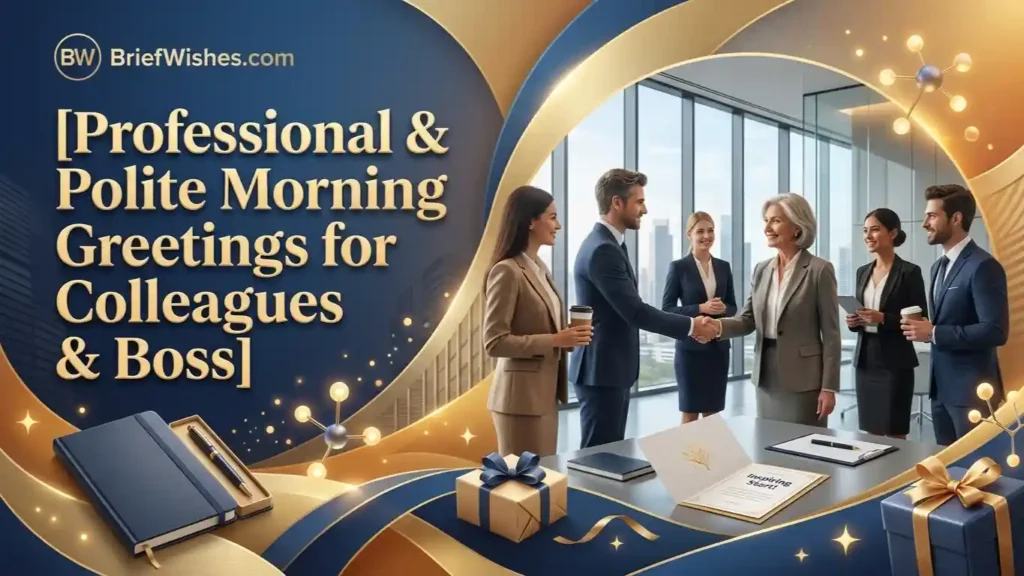 Professional & Polite Morning Greetings for Colleagues & Boss
