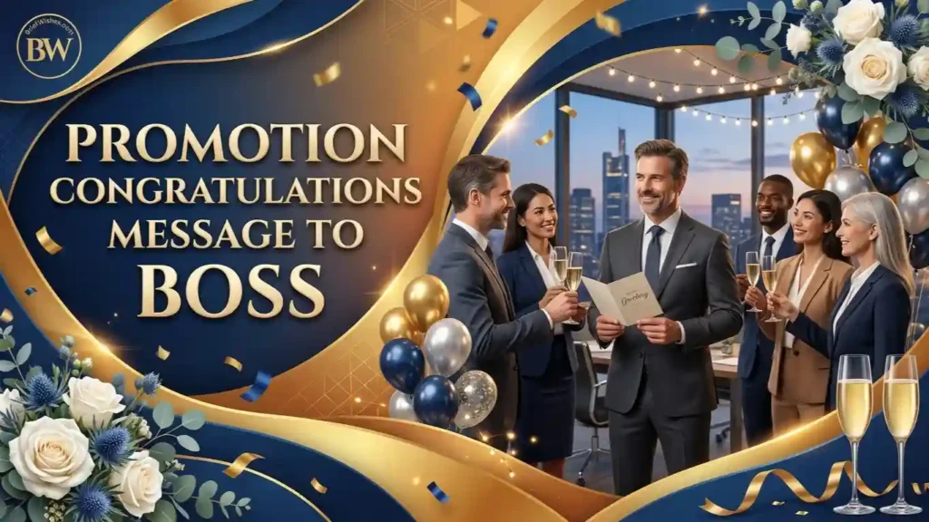 Promotion Congratulations Message to Boss