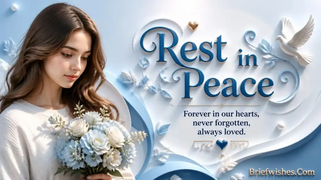 rest in peace message for family member