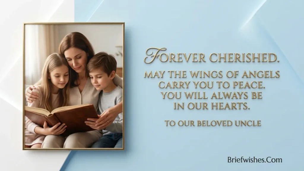 rest in peace, uncle message