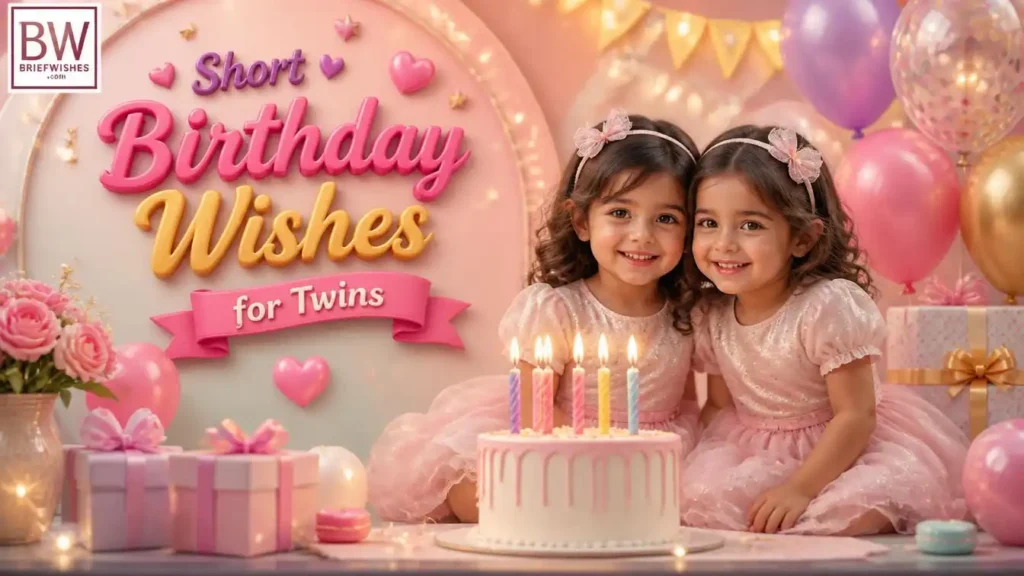 Short Birthday Wishes for Twins 
