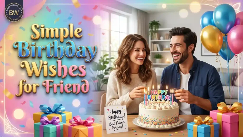 Simple Birthday Wishes for Friend 