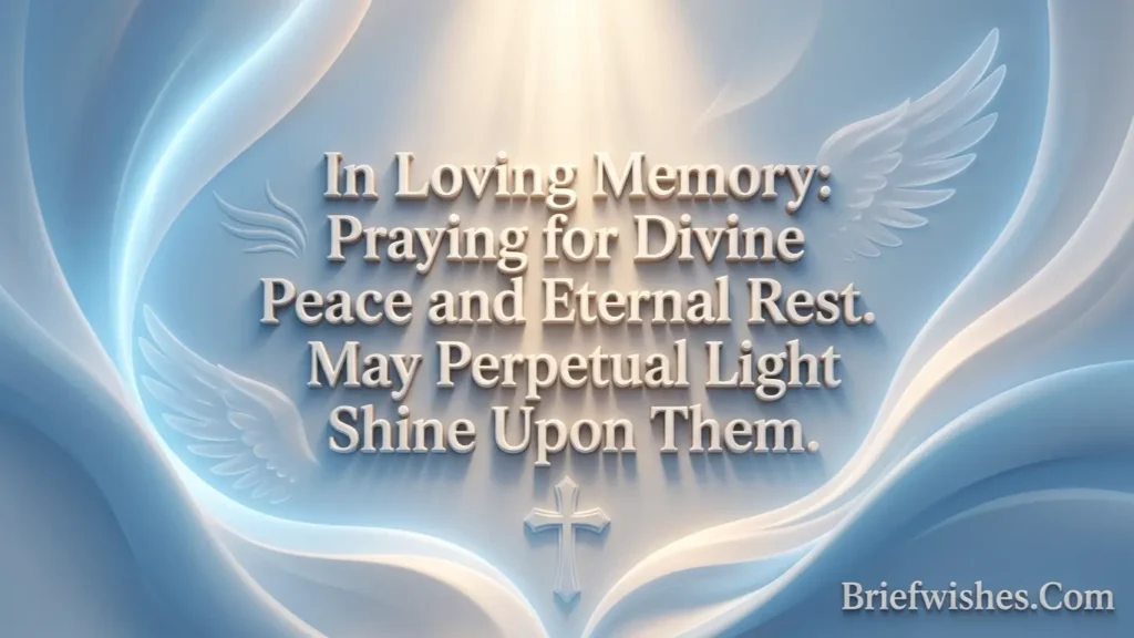 Spiritual and Religious Sympathy Prayers for Eternal Rest