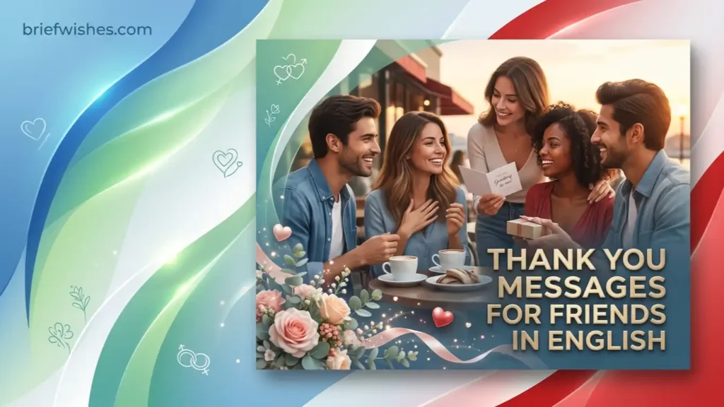 Thank You Messages for Friends in English