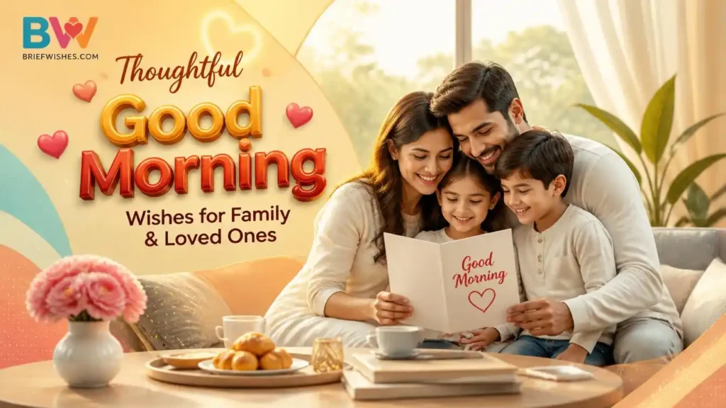 Thoughtful Good Morning Wishes for Family & Loved Ones