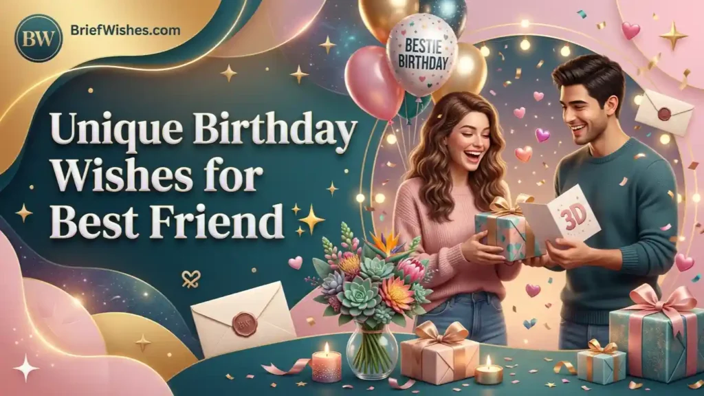 Unique Birthday Wishes for Best Friend 