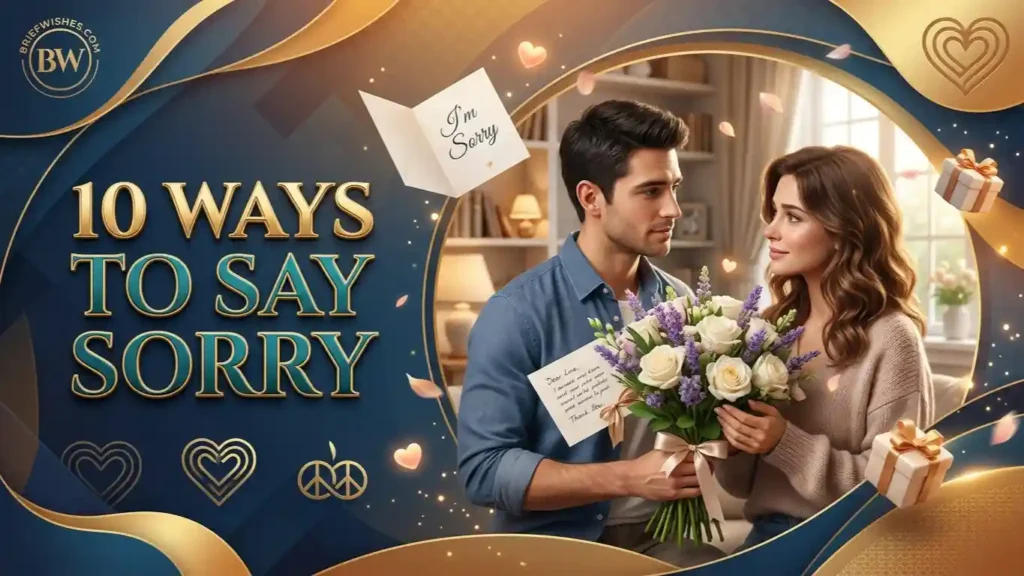 What are 10 ways to say sorry