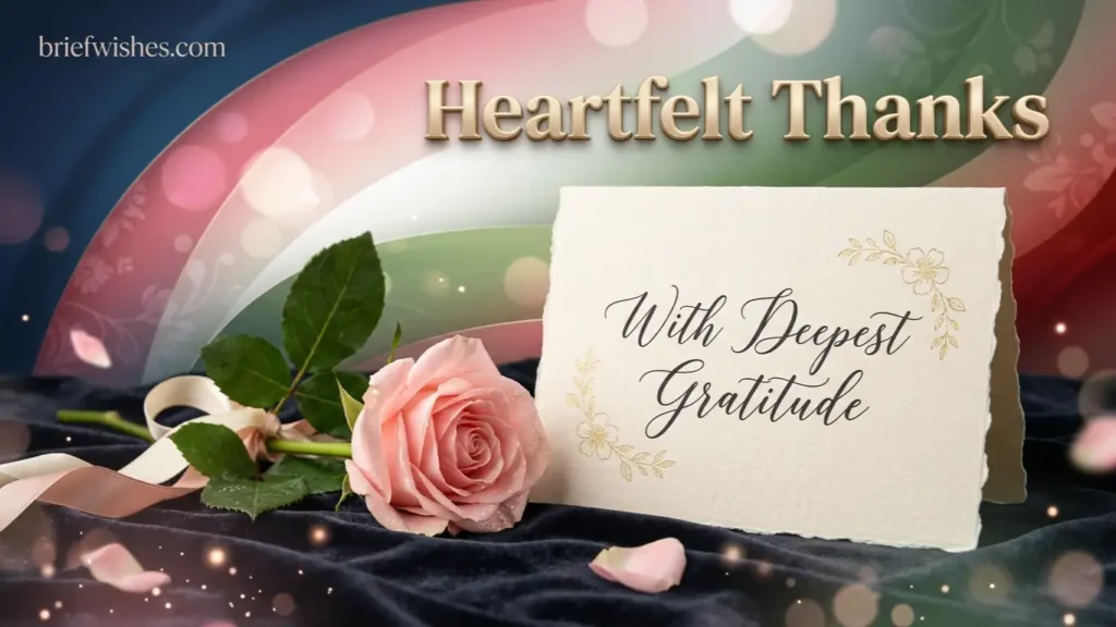 What is the most heartfelt way to thank