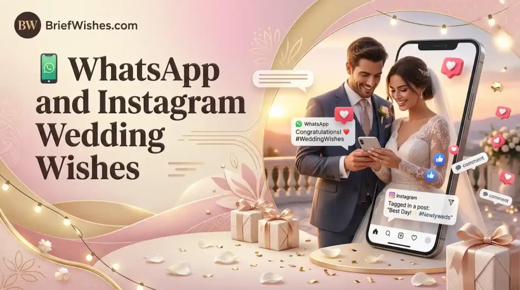 WhatsApp and Instagram Wedding Wishes