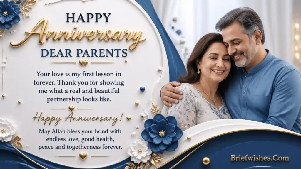 1st Wedding Anniversary Wishes for Parents