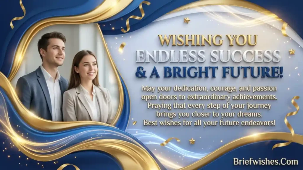 best wishes for future success quotes in english