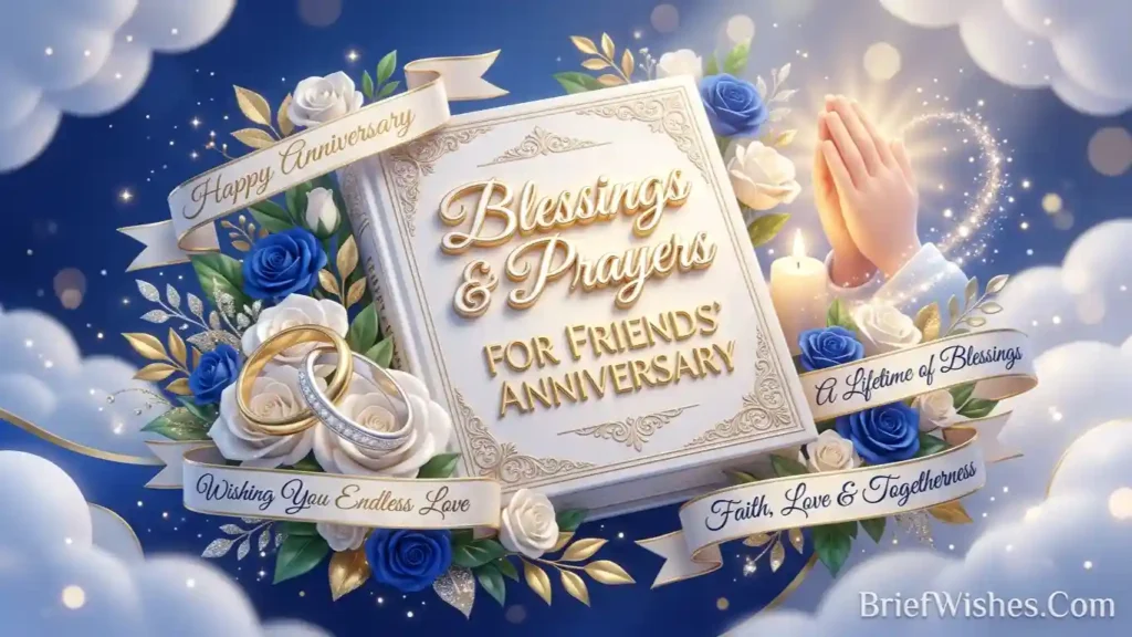 Blessings and Prayers for Friends' Anniversary