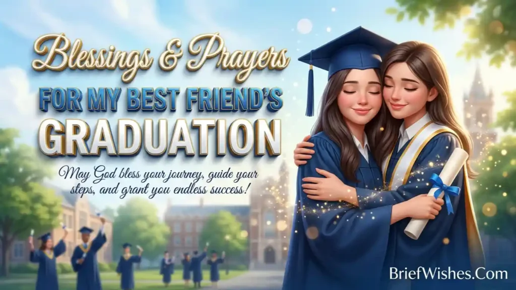 Blessings & Prayers for Best Friend's Graduation