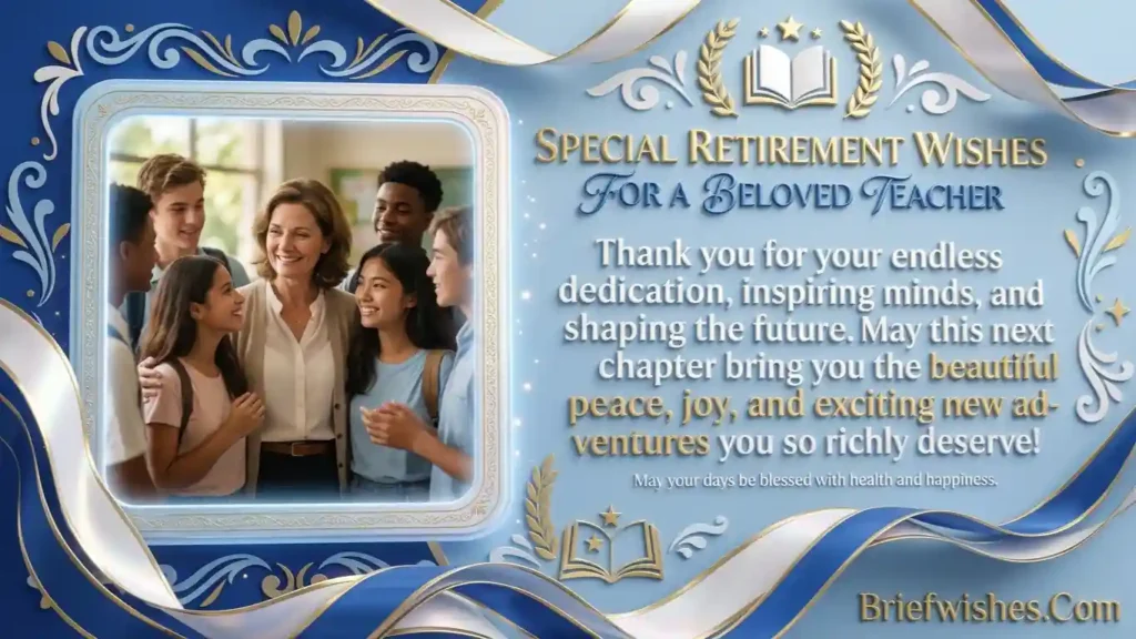 Bonus Retirement Wishes for Teachers