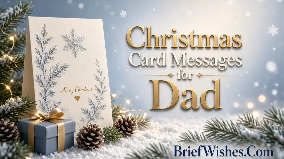 Christmas Card Messages for Dad 