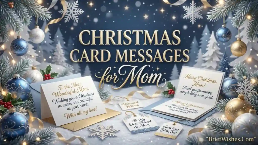 Christmas Card Messages for Mom