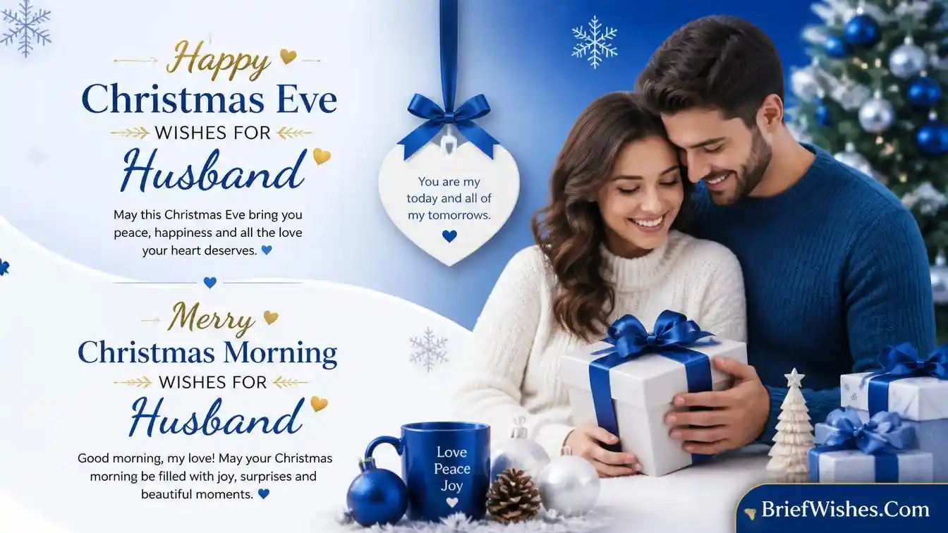 Christmas Eve and Christmas Morning Wishes for Husband
