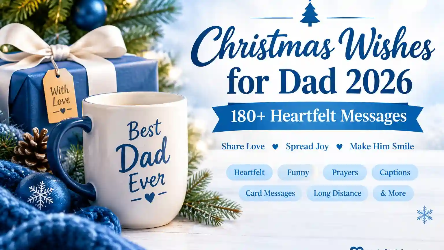 Christmas Wishes for Dad 2026: 180+ Heartfelt Messages