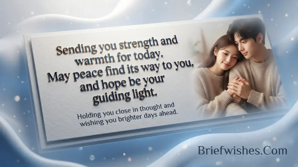 comforting card messages for difficult days