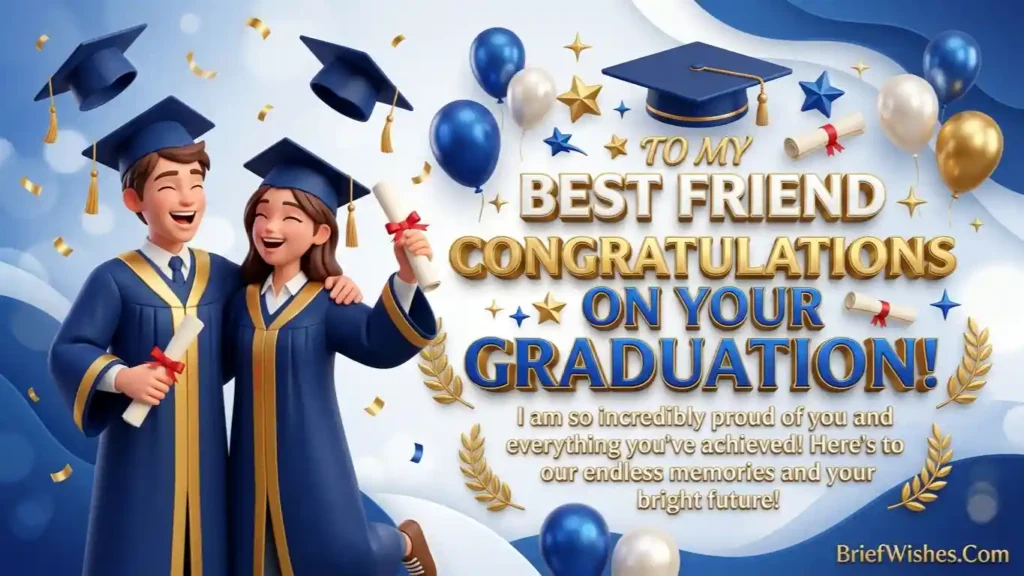 Congratulations Message for Graduation for Best Friend