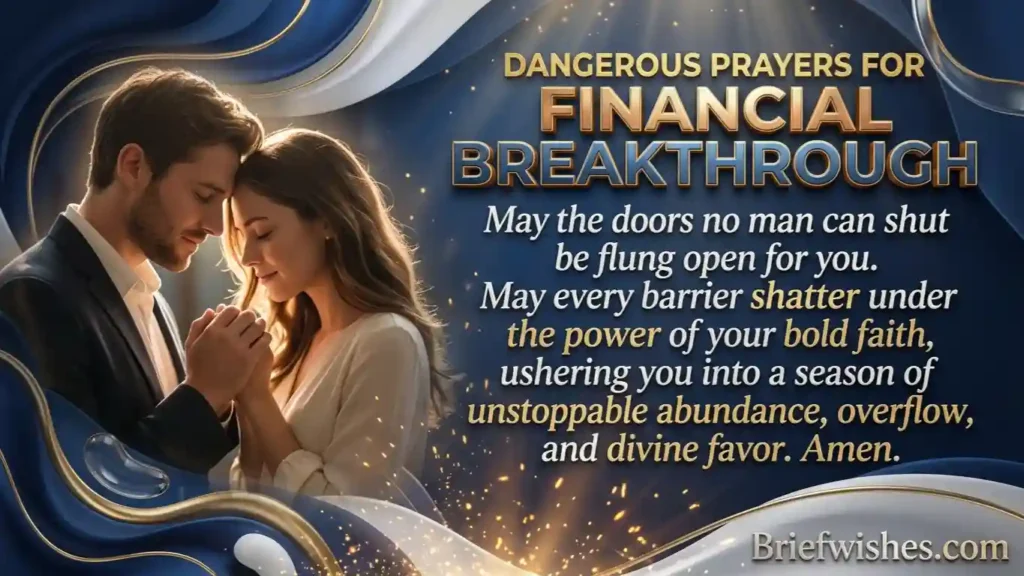 Dangerous Prayers for Financial Breakthrough