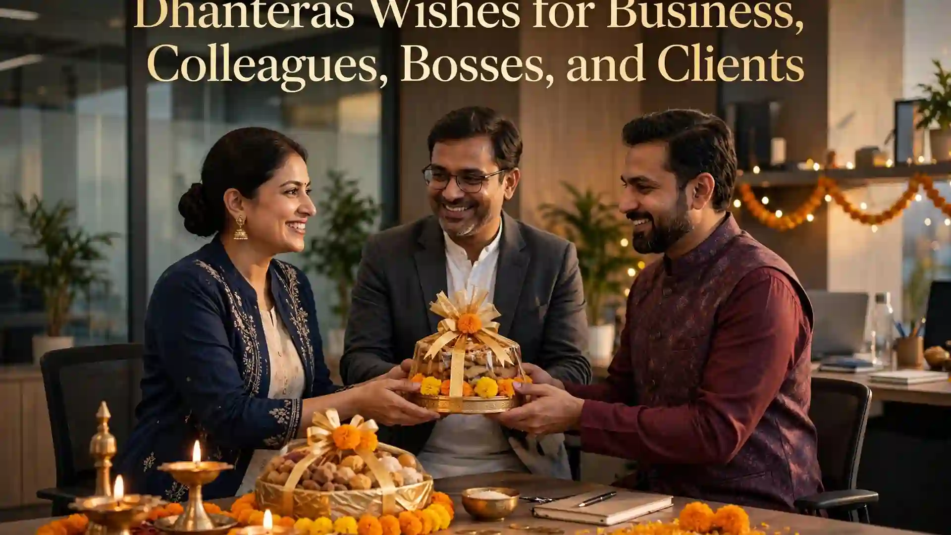 Dhanteras Wishes for Business, Colleagues, Bosses, and Clients