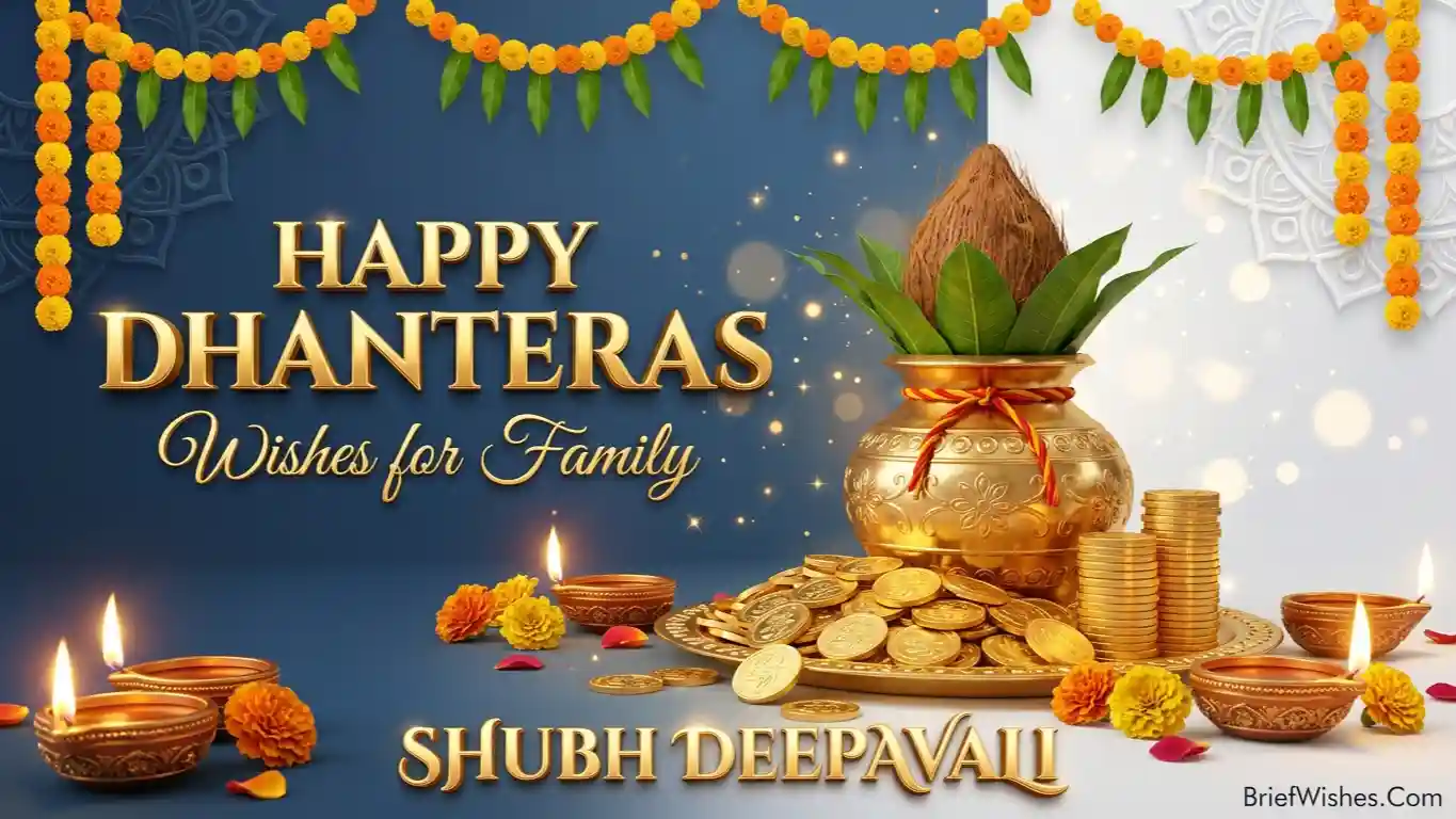 Dhanteras Wishes for Family