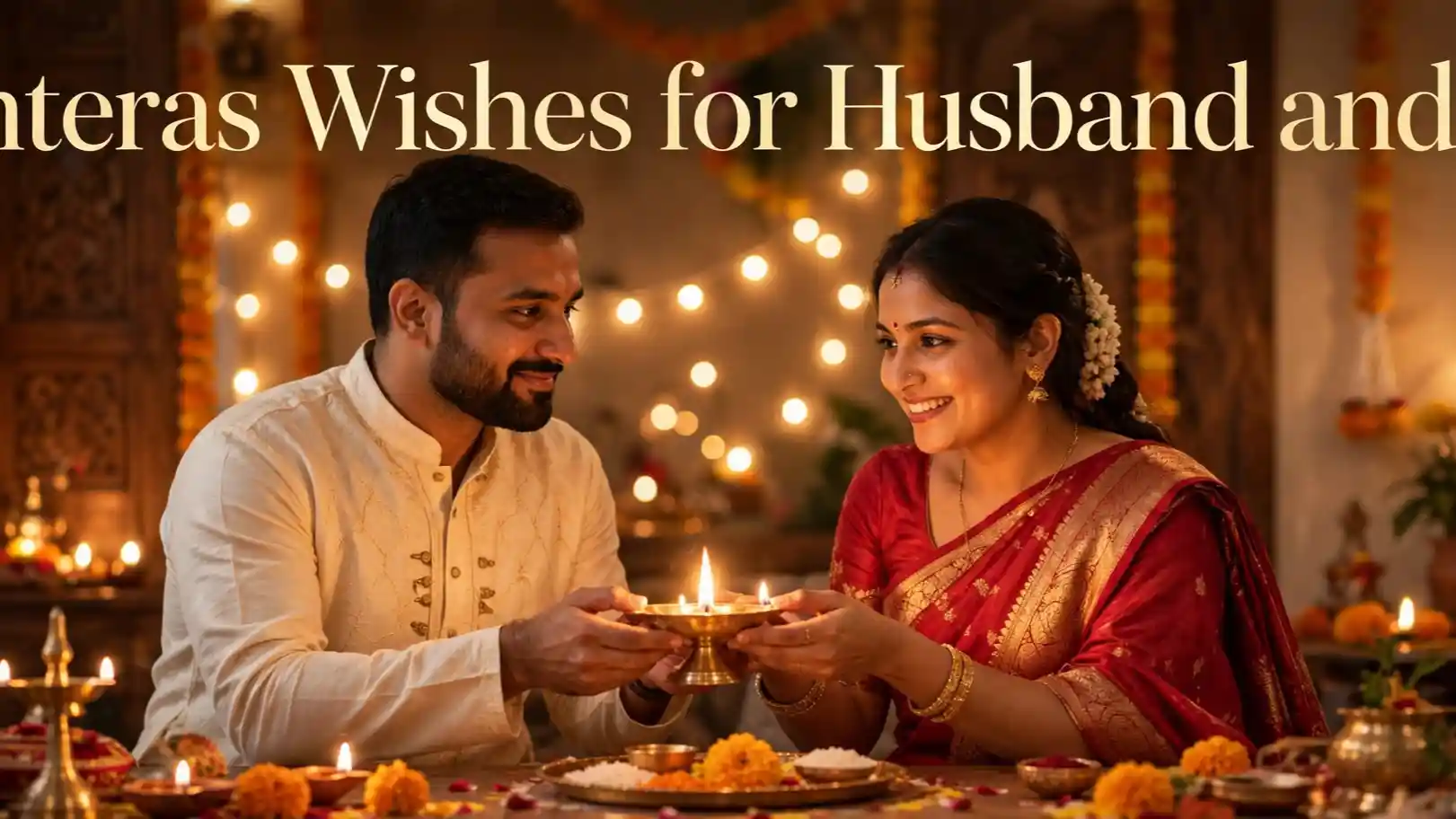 Dhanteras Wishes for Husband and Wife