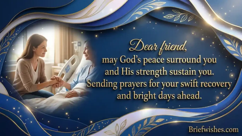 Encouraging Prayers for a Sick Friend in Hospital 