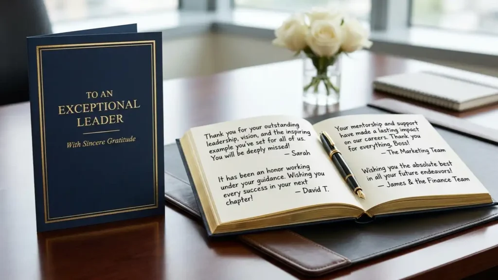 Farewell Captions for Boss on Social Media