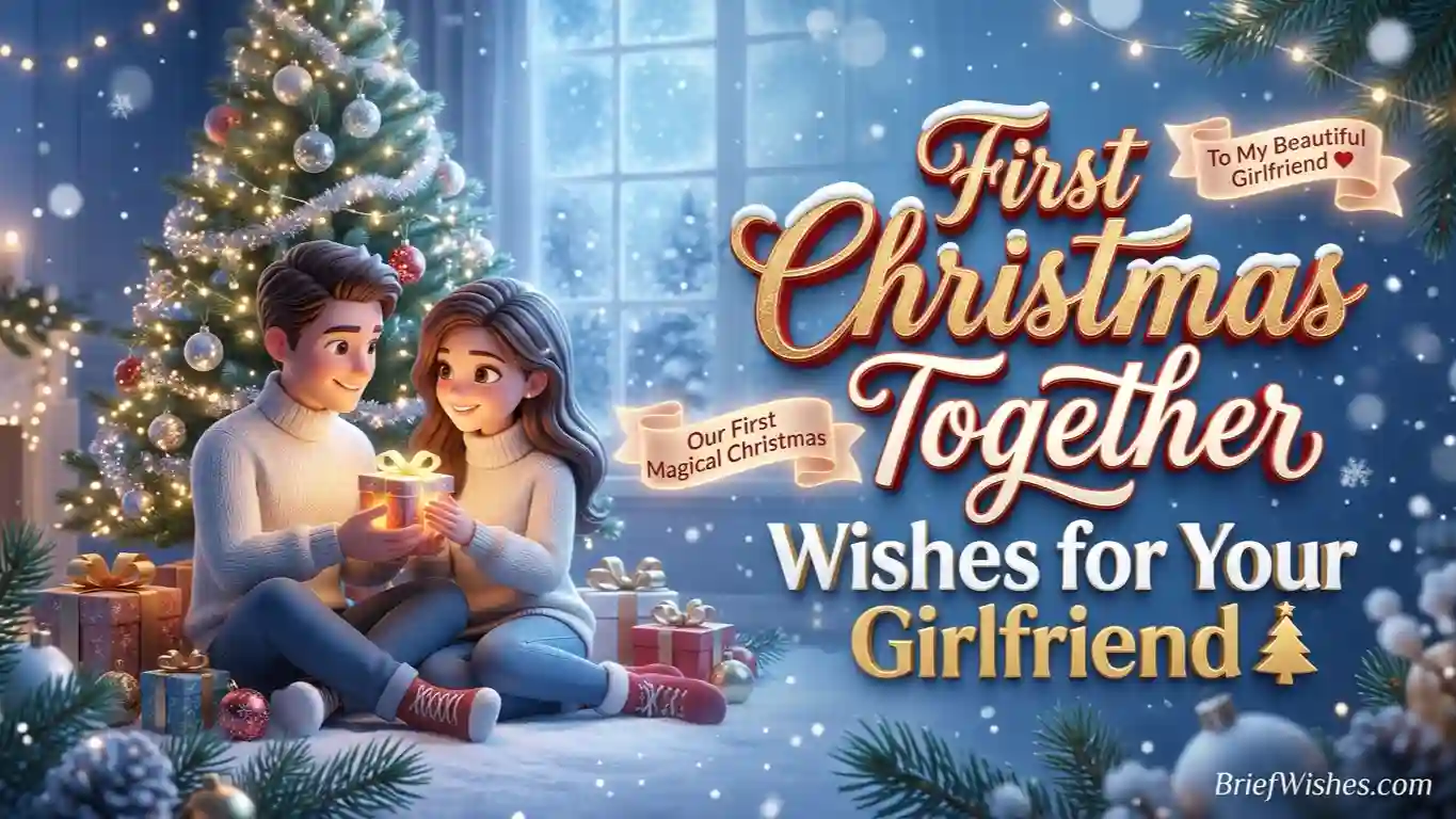 First Christmas Together Wishes for Your Girlfriend 