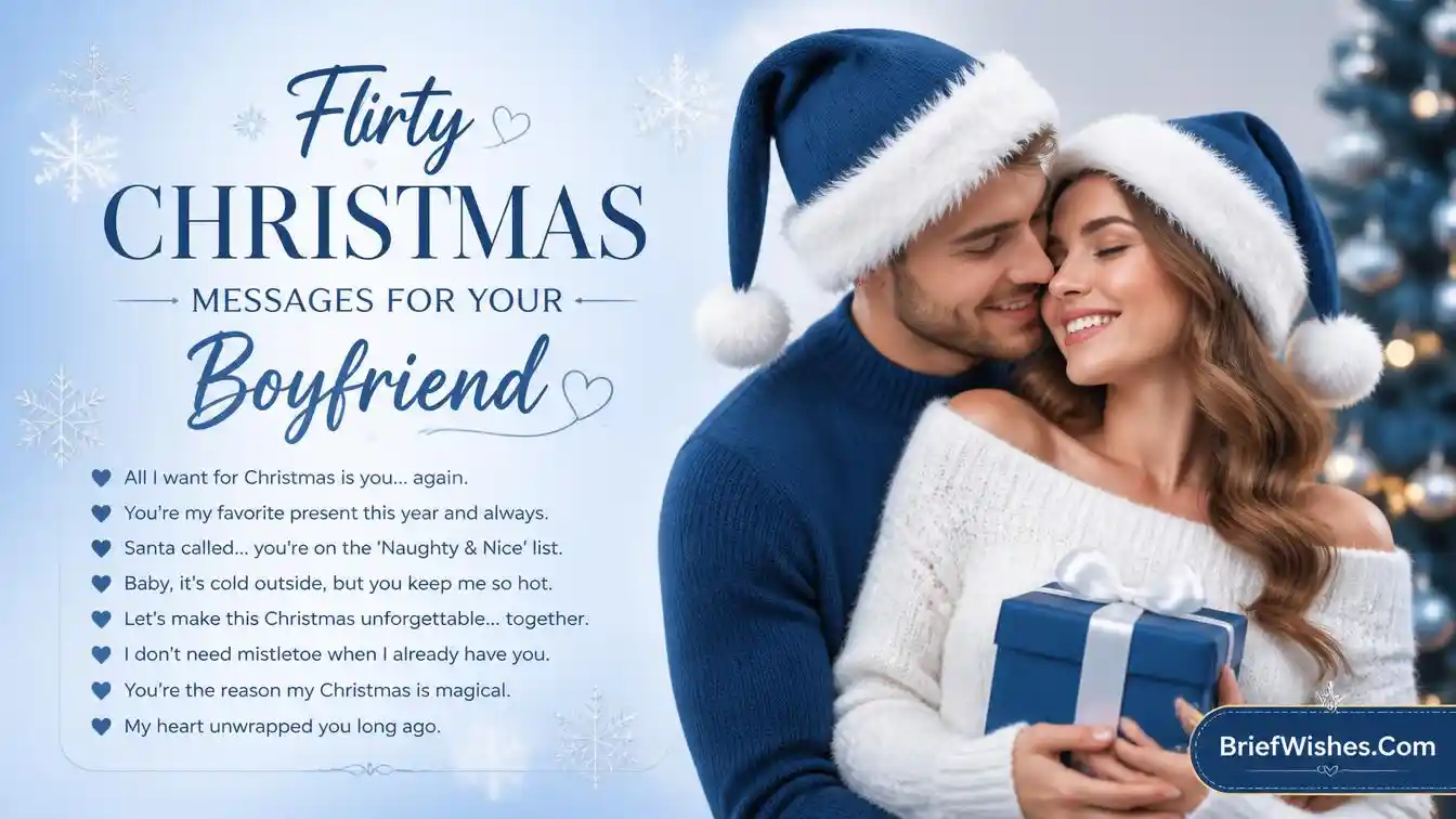 Flirty Christmas Messages for Your Boyfriend 