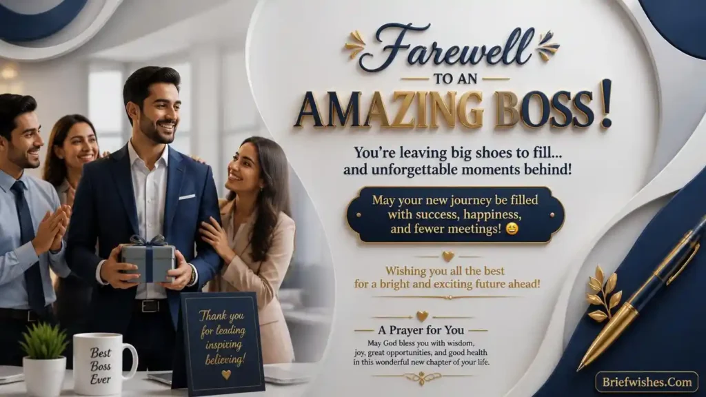 Funny Farewell Wishes for Boss