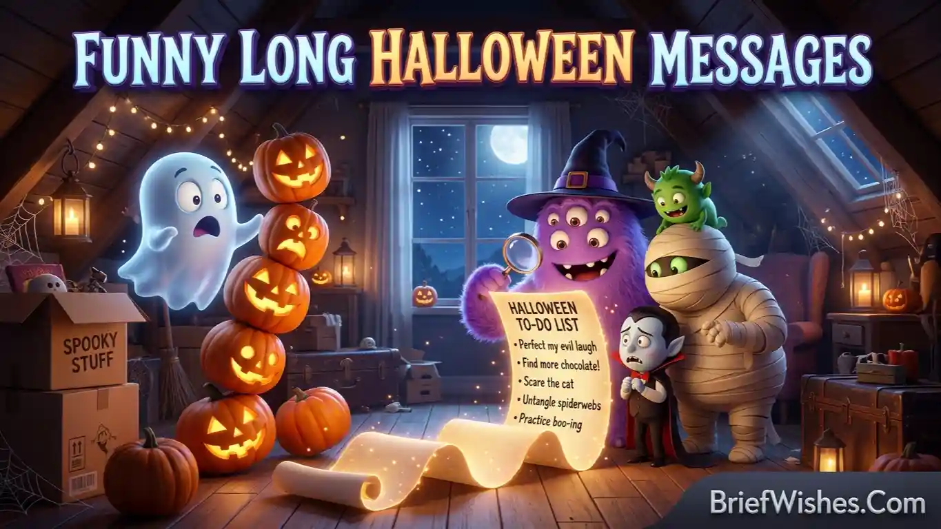 Funny Long Halloween Messages