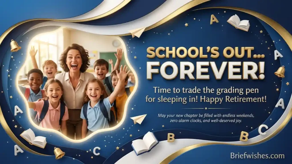 Funny Retirement Wishes for Teachers