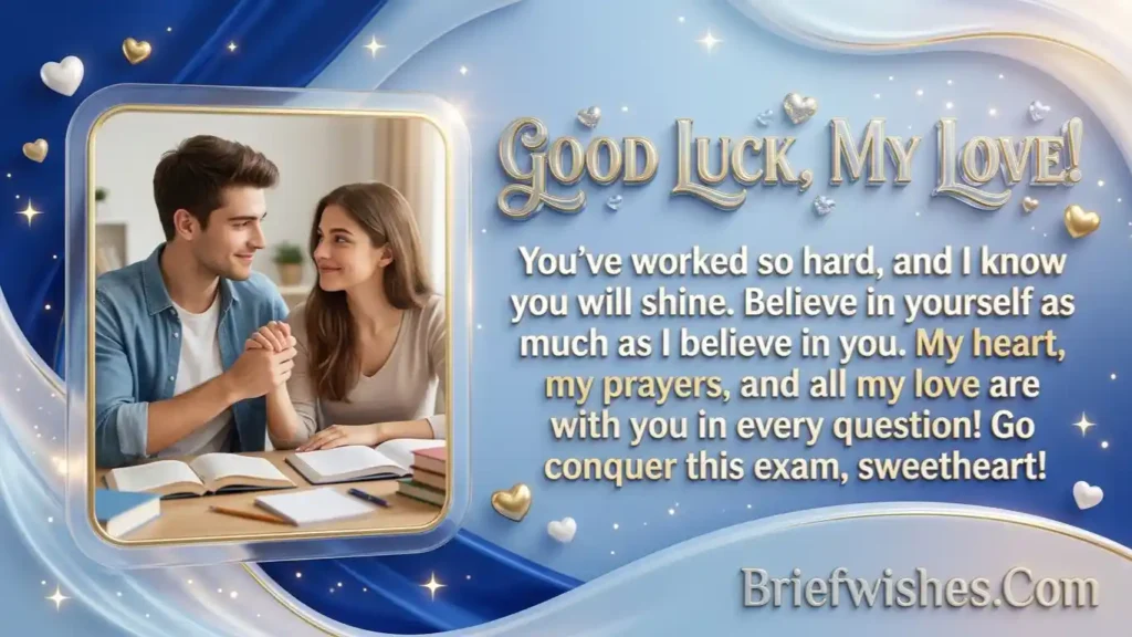 Good Luck Exam Wishes for Lover
