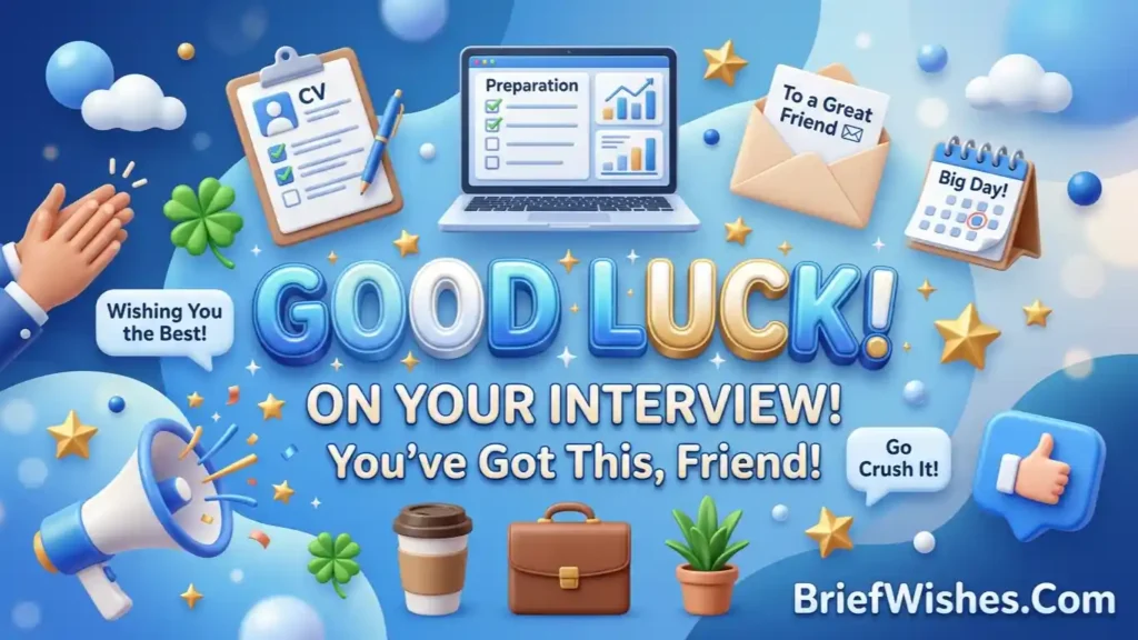 Good Luck Wishes for an Interview for a Friend