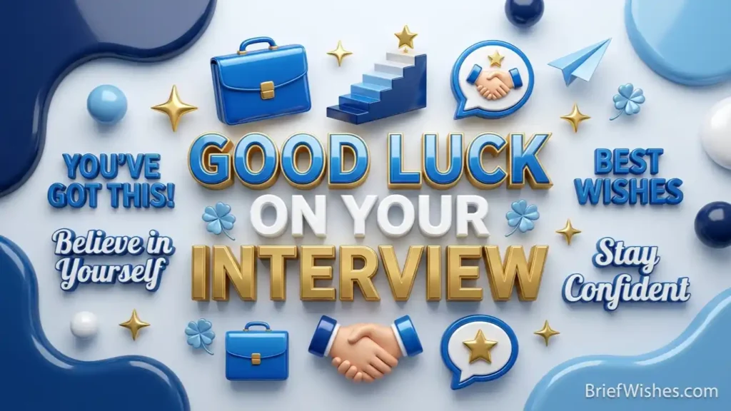 Good Luck Wishes for an Interview in English