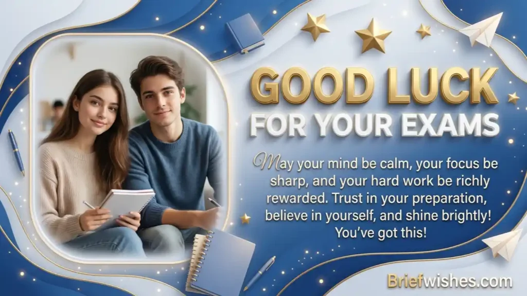 Good Luck Wishes for Exams for Students