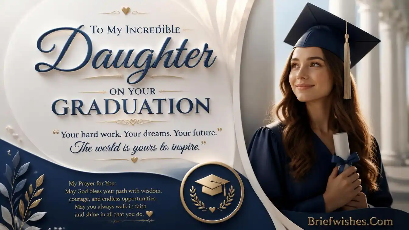 Graduation Wishes for Daughter 200+ Proud Words on her success