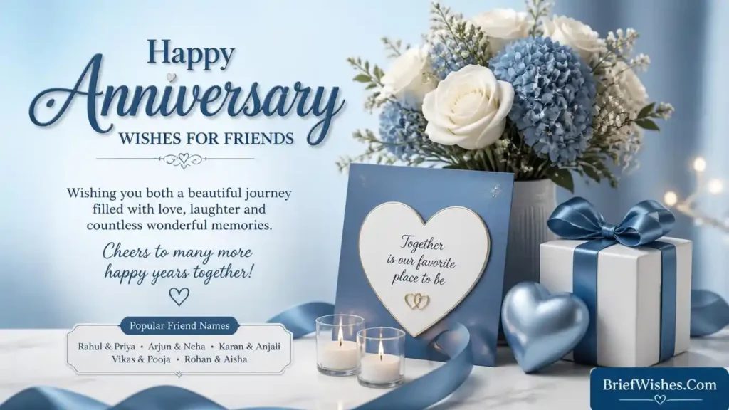 Heart Touching Anniversary Wishes for Friends