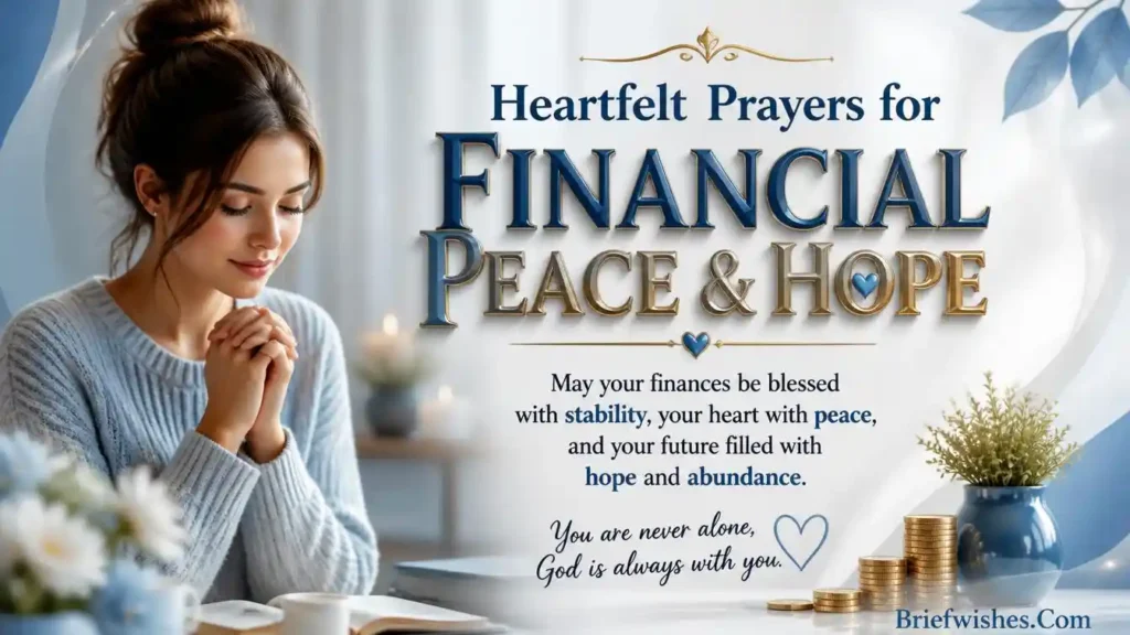 Heartfelt Prayers for Financial Peace and Hope