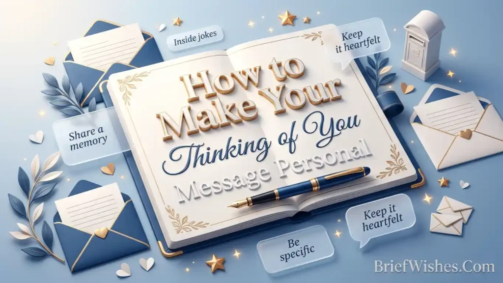 How to Make Your Thinking of You Message Personal