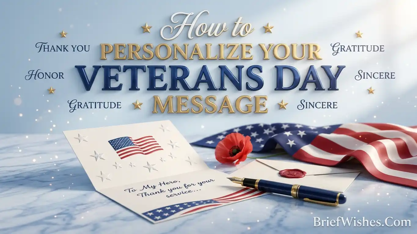How to Personalize Your Veterans Day Message